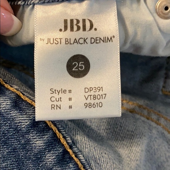 Light Denim Jeans with Light Pink Pinstripe - Picture 3 of 4